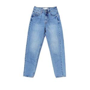 Refuge Denim MOM Women's Jeans Size 00 High Rise Medium Wash Skinny Crop